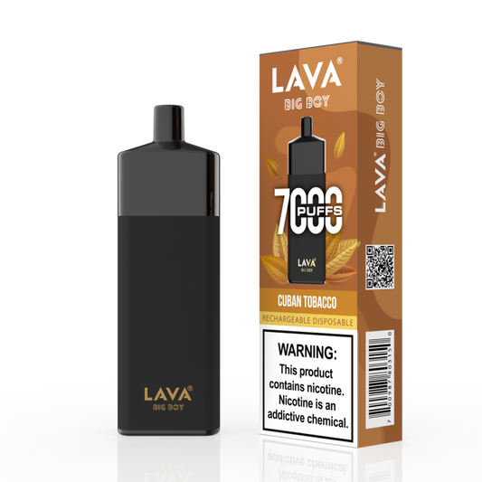 Cuban Tobacco - Lava Big Boy - 7000 Puffs, 3% Nicotine